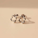 Caravanas en Plata 925 Flor de Van Cleef