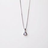 Conjunto Corazón Plata y Nácar